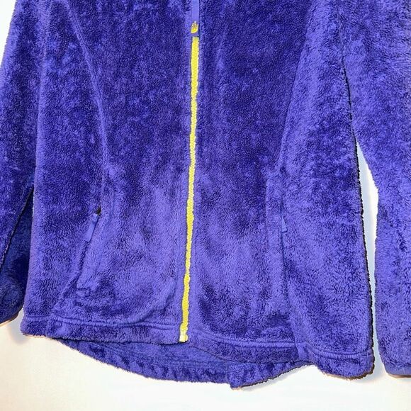 The North Face Girls Kids Purple Sherpa Fuzzy Zipper Jacket XL GUC - Picture 4 of 7